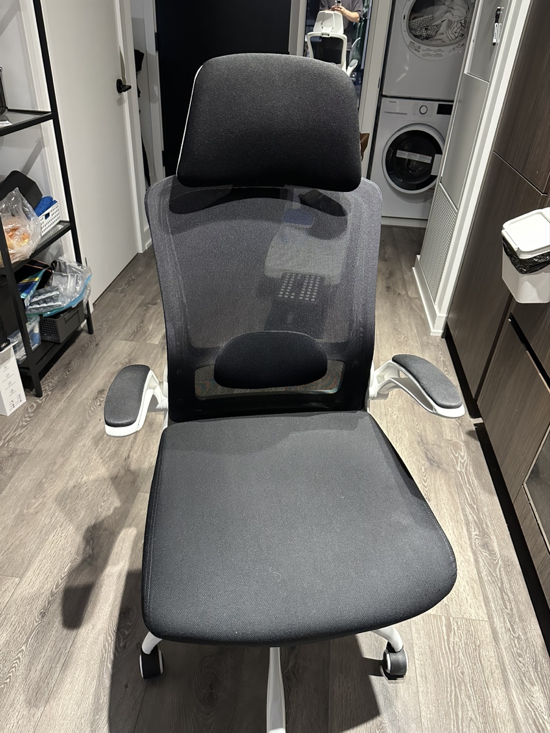 Black & White Mesh Office Chair