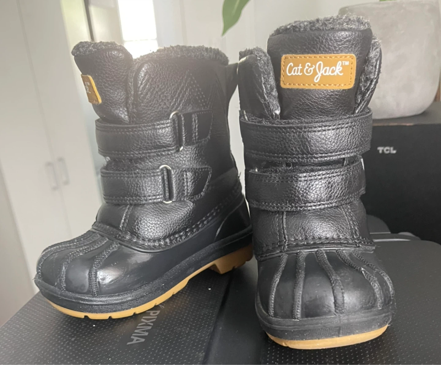 Cat & Jack Black Winter Boots - Size 7