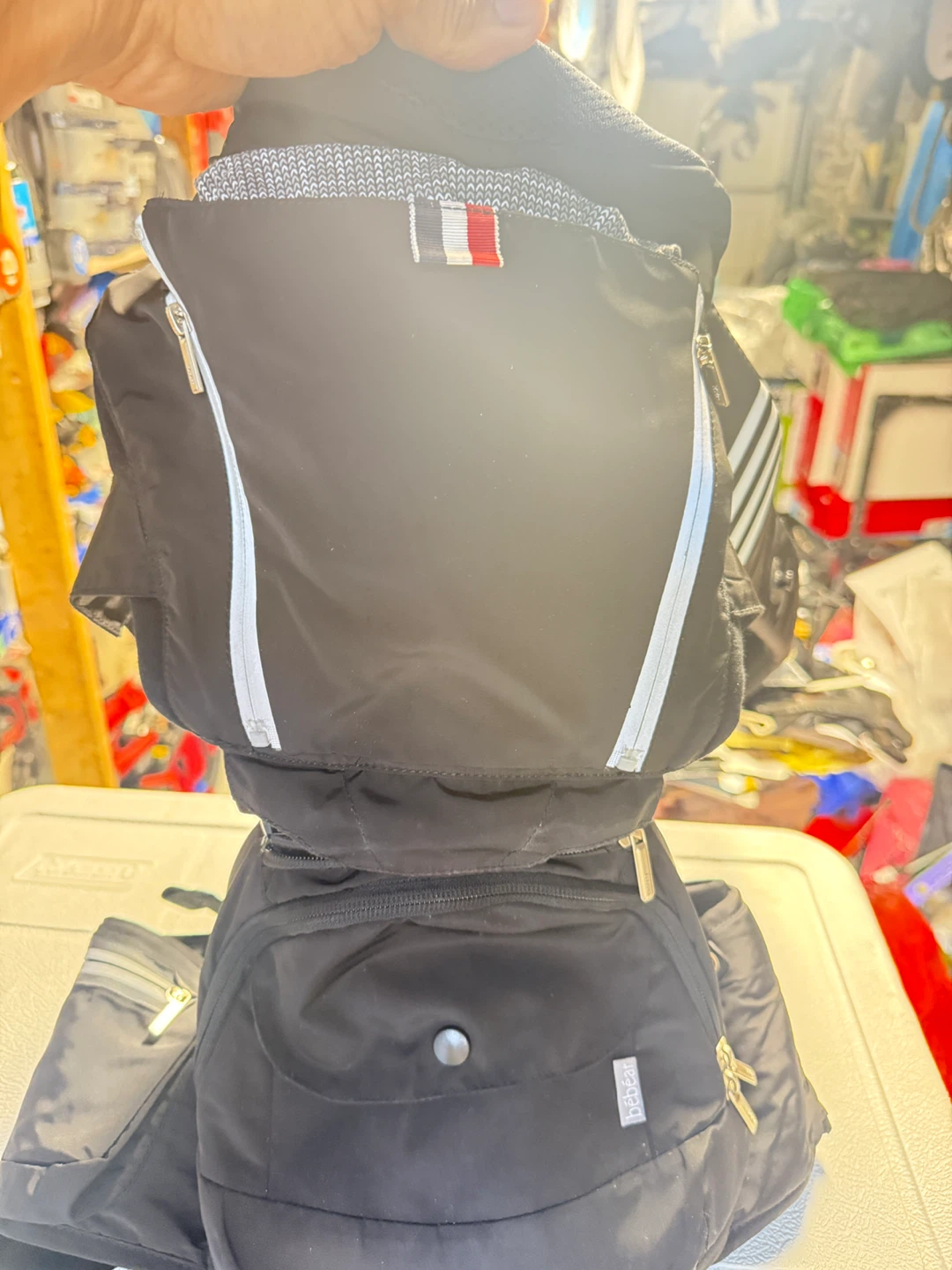 Bébéar Black Baby hip Carrier