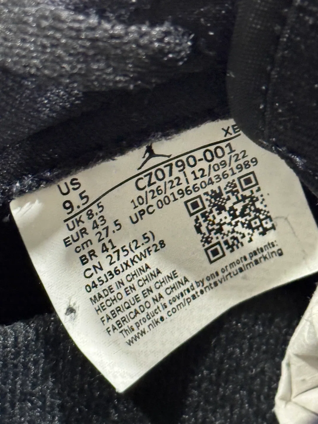 Jordan 1 Low OG Black Cement  - Men’s Size 9.5 image indicator(7)