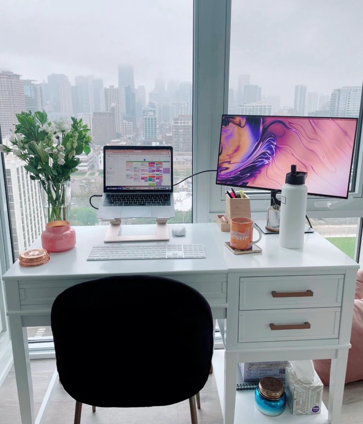 Lift-Top Standing Desk - White