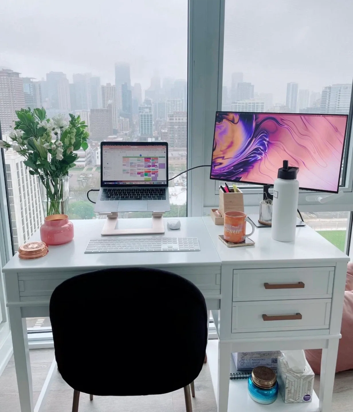 Lift-Top Standing Desk - White thumbnail