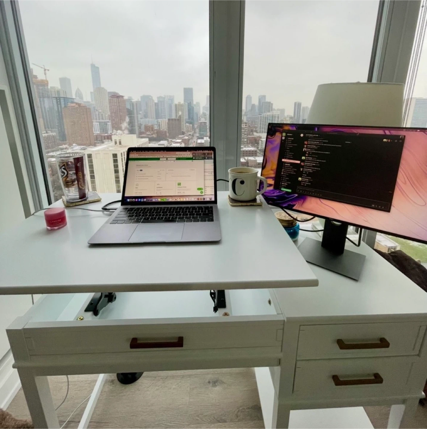 Lift-Top Standing Desk - White - photo 2