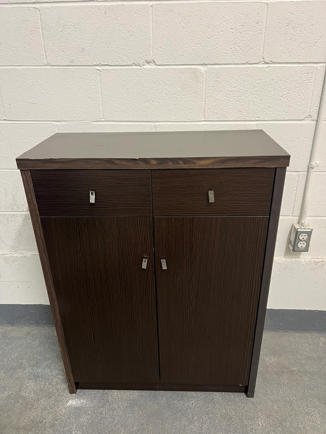 Dark Brown storage Cabinet with Drawers