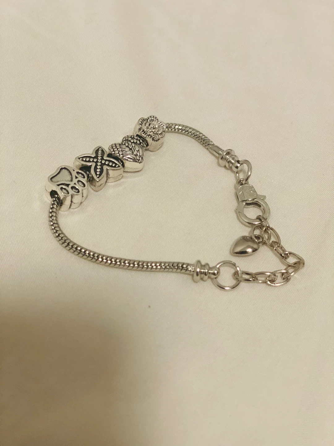 Charms Silver tone Bracelet