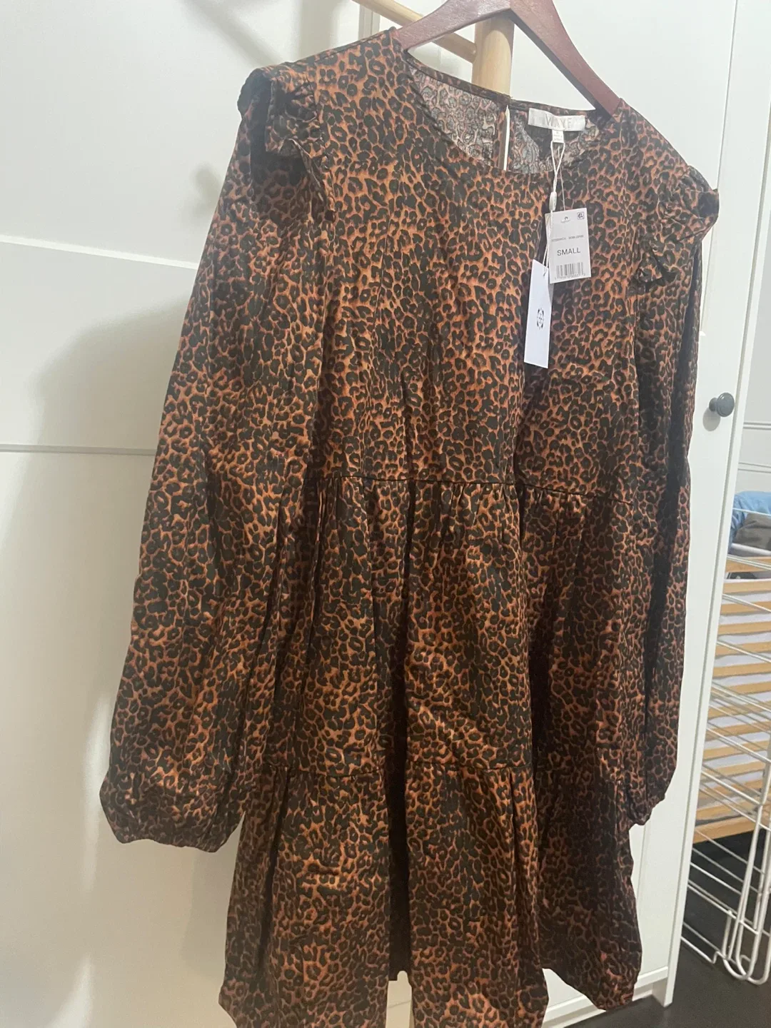WAYF Leopard Print Dress - Size Small image indicator(3)