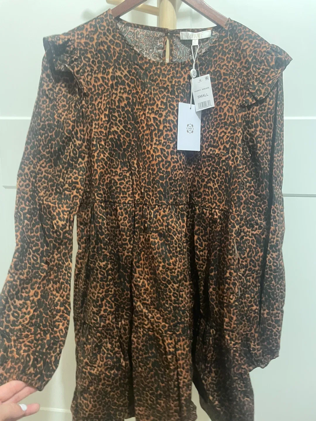 WAYF Leopard Print Dress - Size Small image indicator(2)