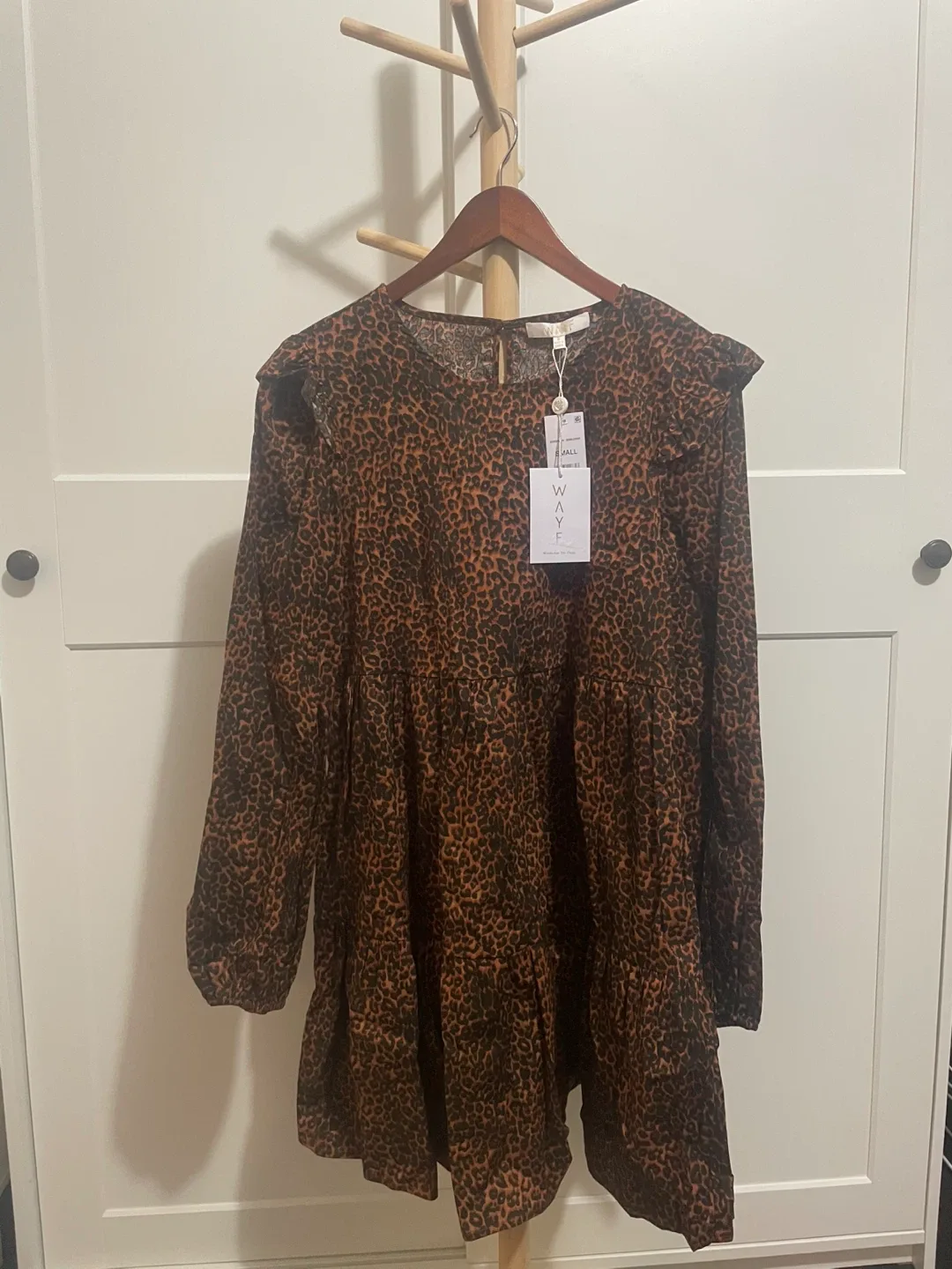 WAYF Leopard Print Dress - Size Small image indicator(7)