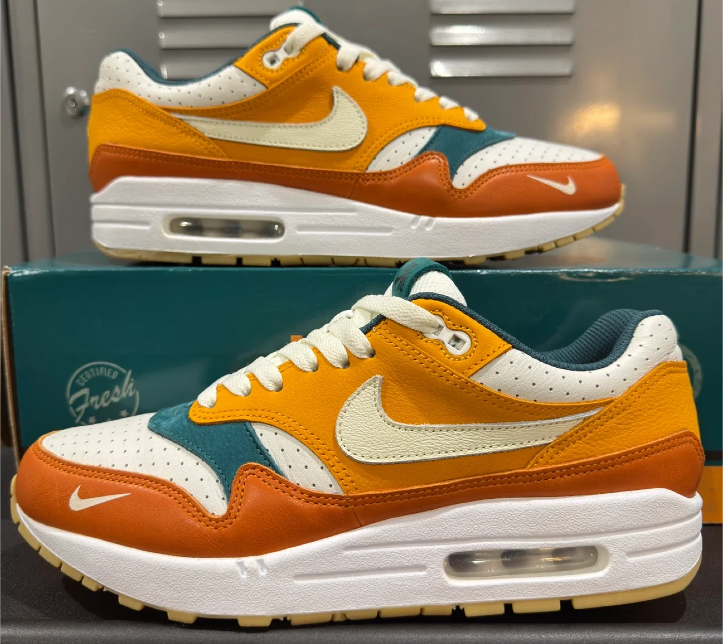 Nike Air Max 1 Custom x Mango Sticky Rice - Men’s Size 9.5 thumbnail