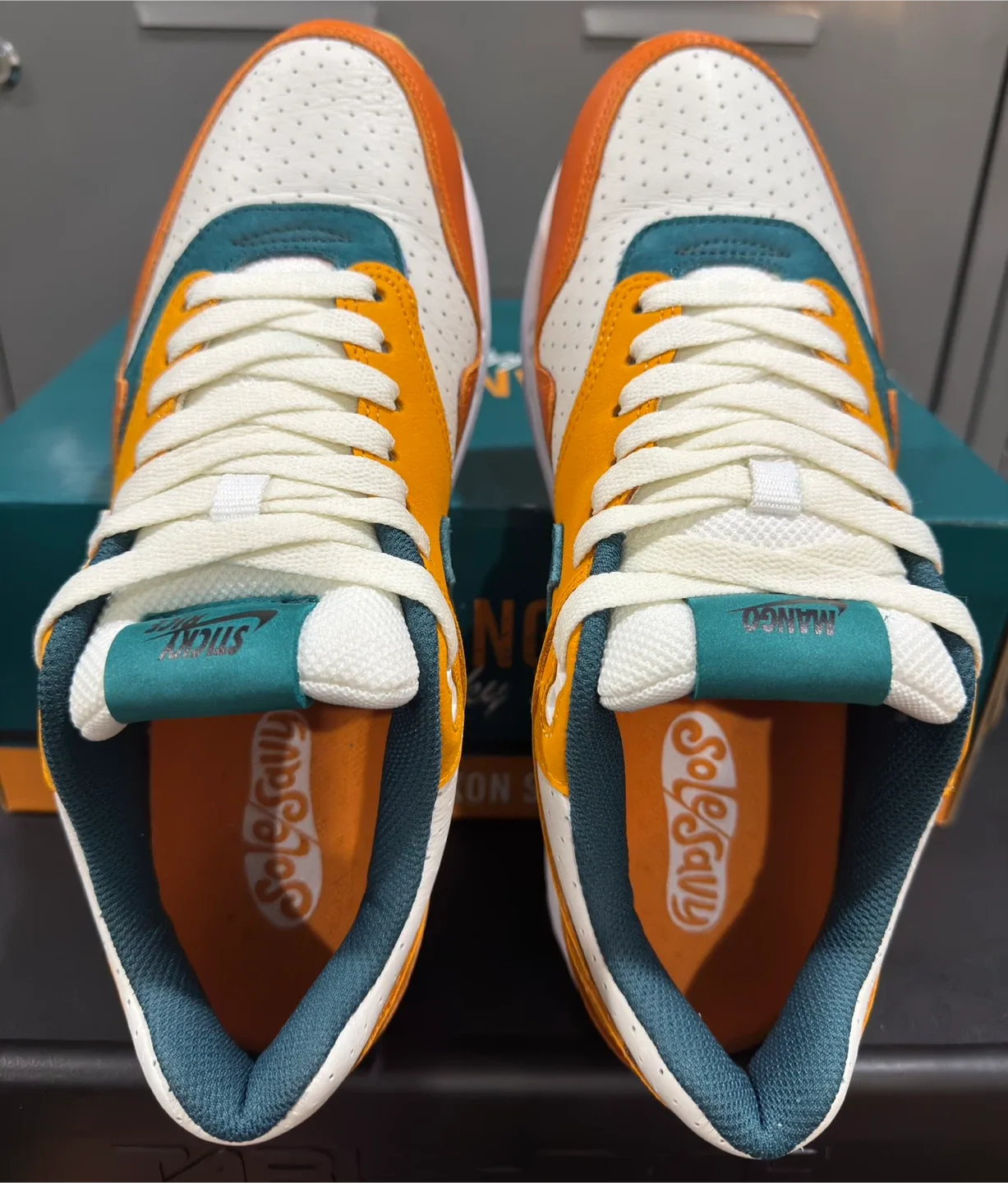 Nike Air Max 1 Custom x Mango Sticky Rice - Men’s Size 9.5 image indicator(4)