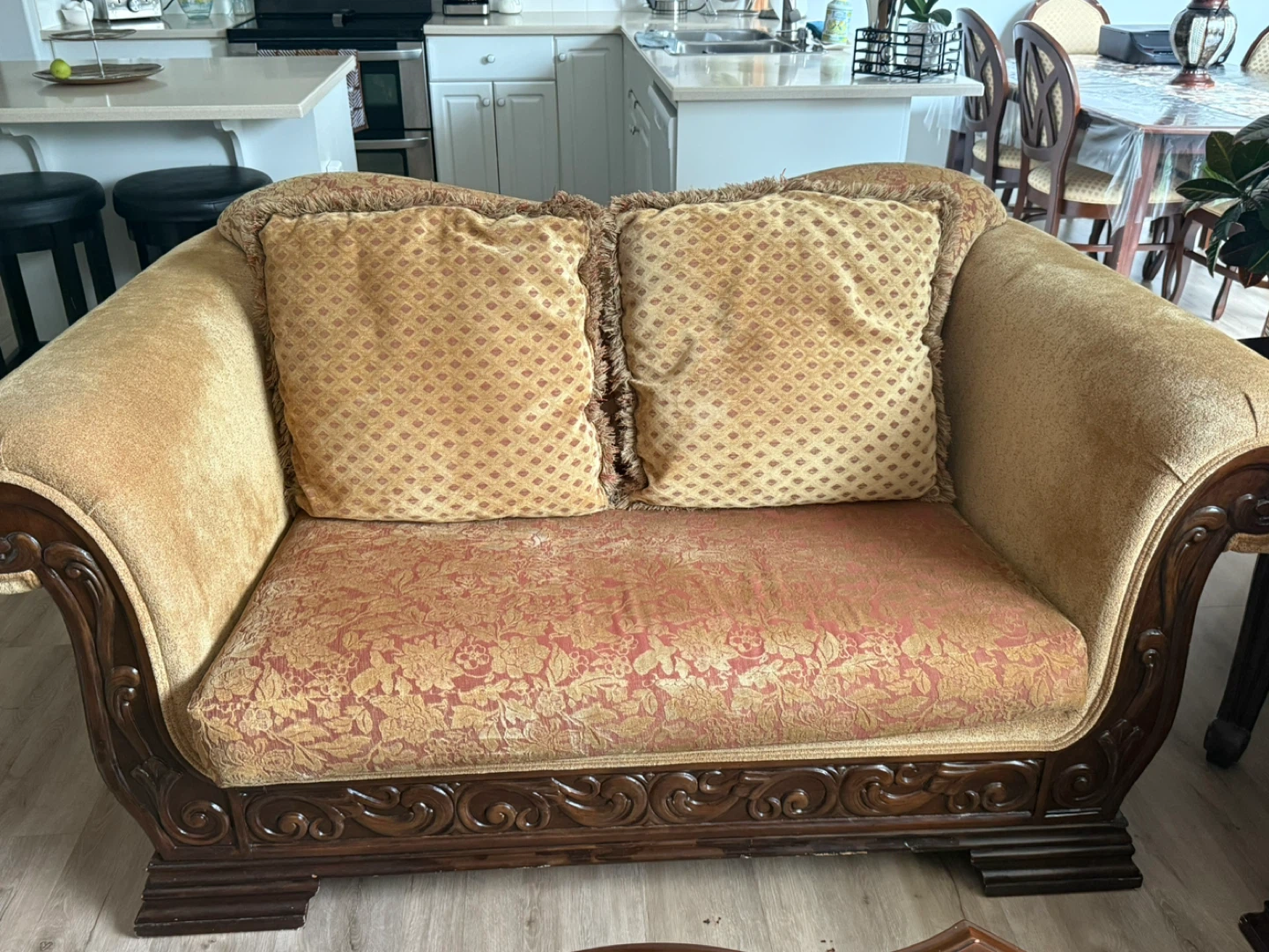 Vintage Style Sofa Set - Loveseat & Sofa - photo 2