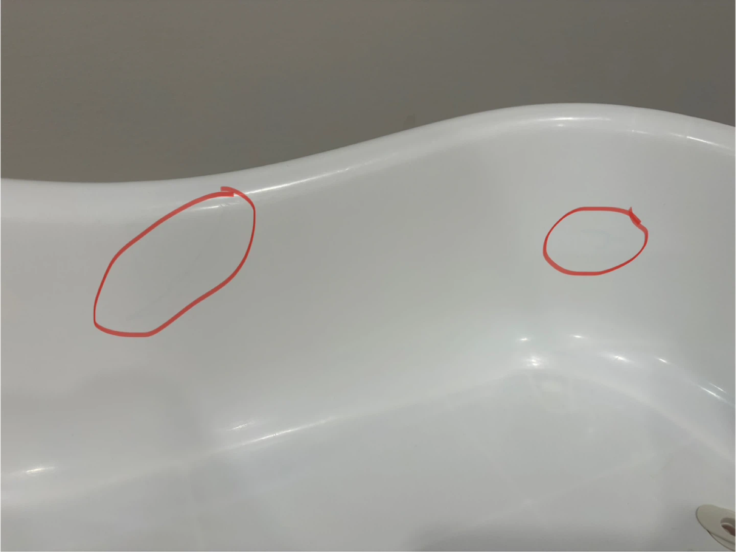 White Baby Bathtub with mesh insert - photo 4