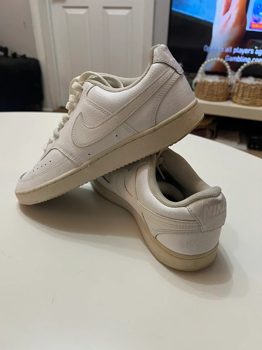 Nike Court Vision Low Sneakers - Size 9