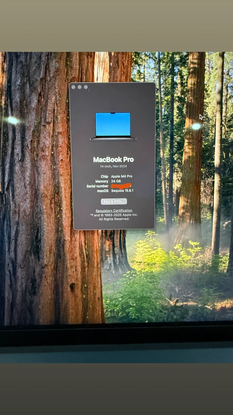 14” MacBook M4 Pro (24GB Memory 512GB storage) open to trades - photo 3