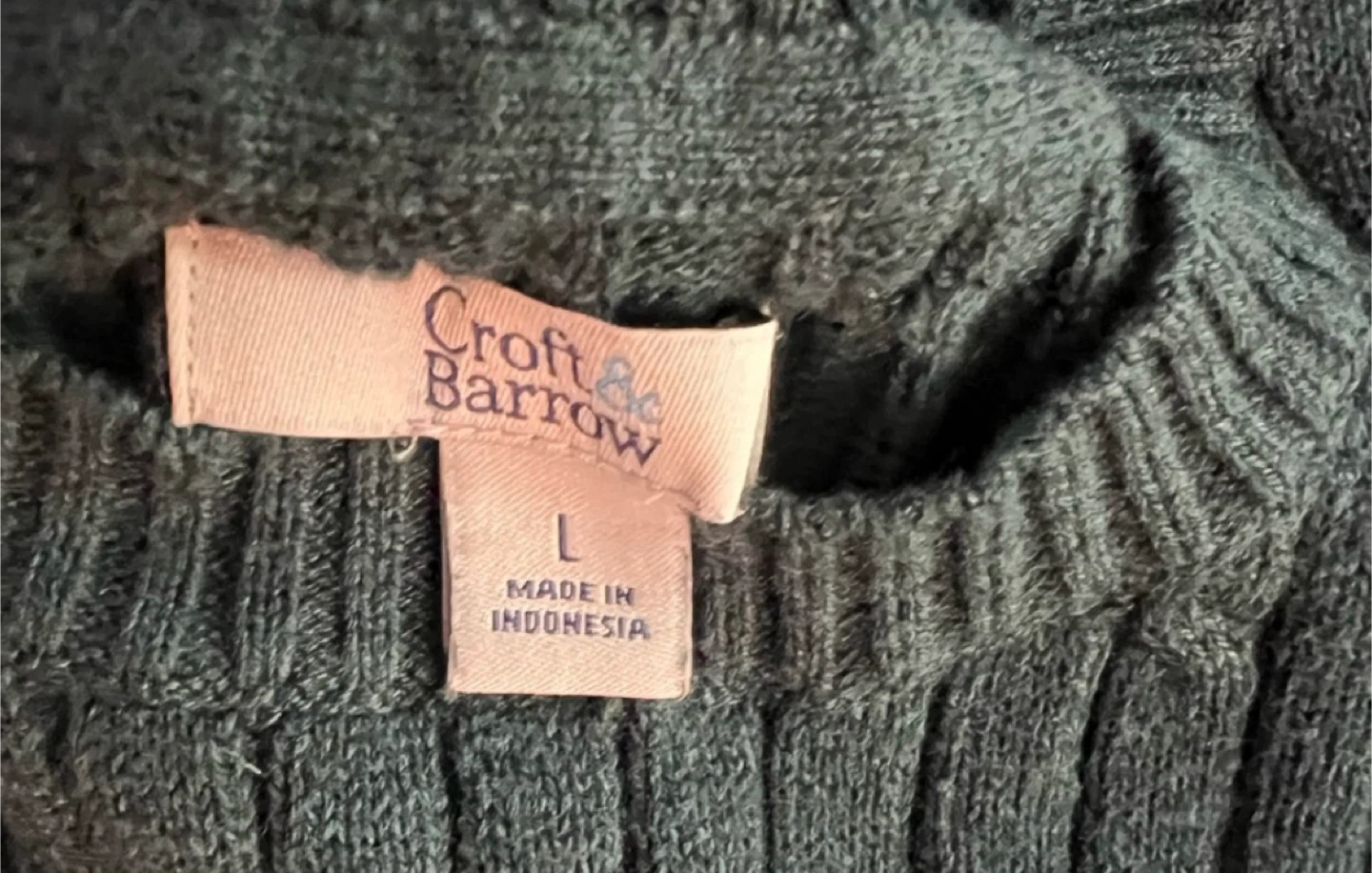 Croft and Barrow beautiful Green Sweeter. Size Large 🥕 - photo 3