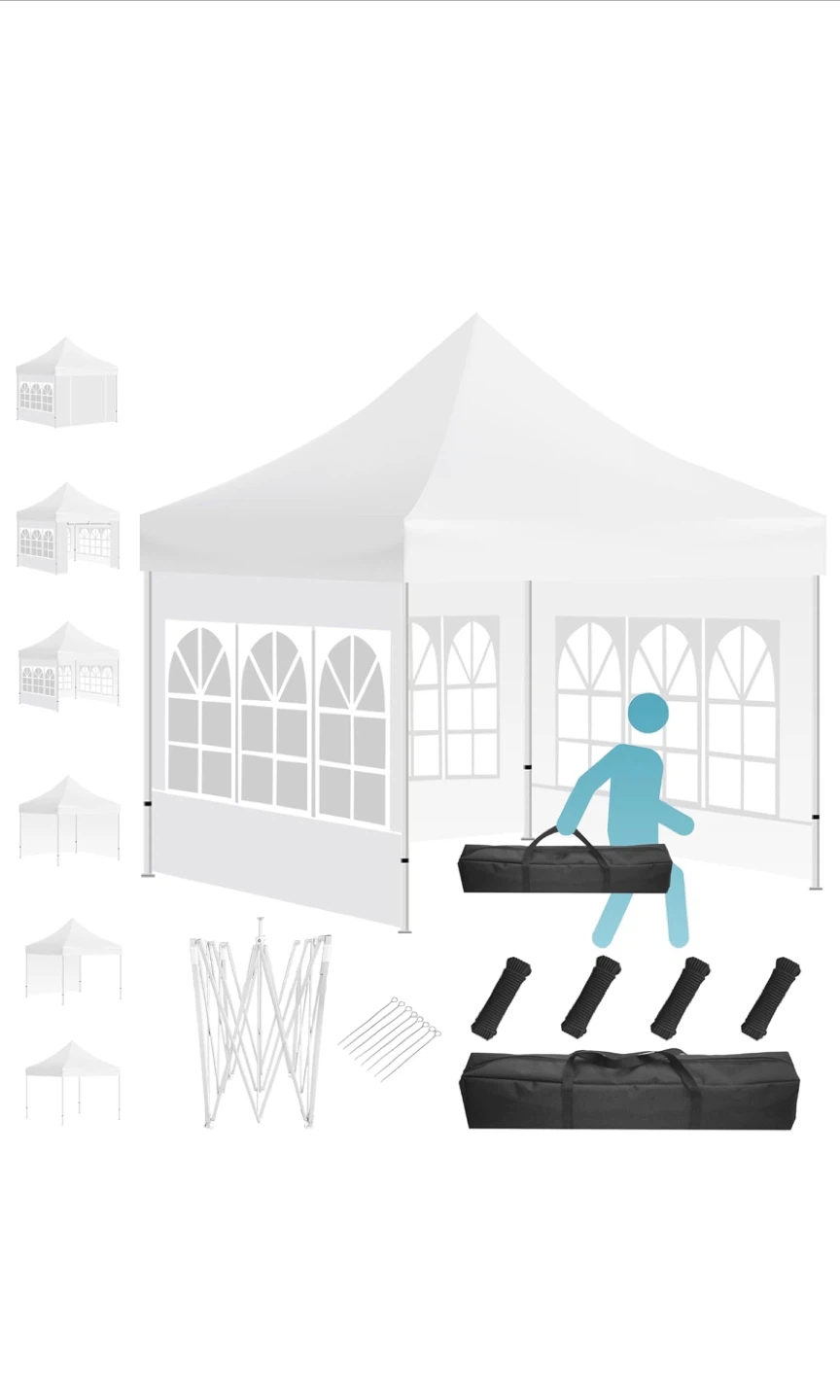 10ft x 10ft White Canopy Tent