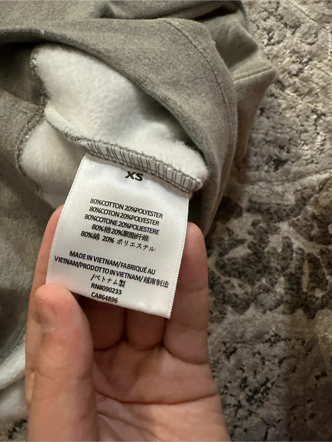 Essentials Fear of God Grey Hoodie image indicator(8)
