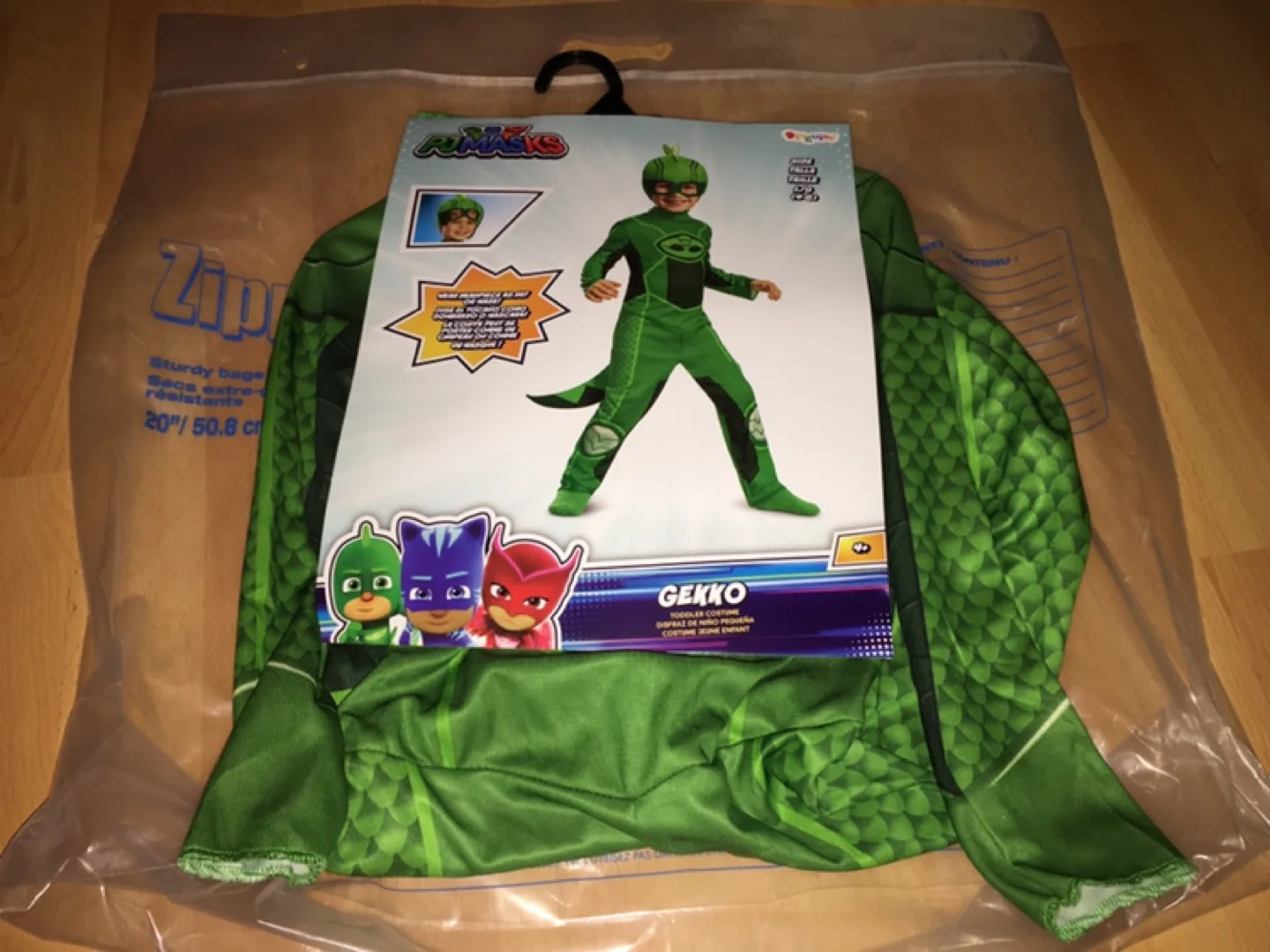 Brand New - Size L (4-6) PJ Masks Gekko Costume thumbnail