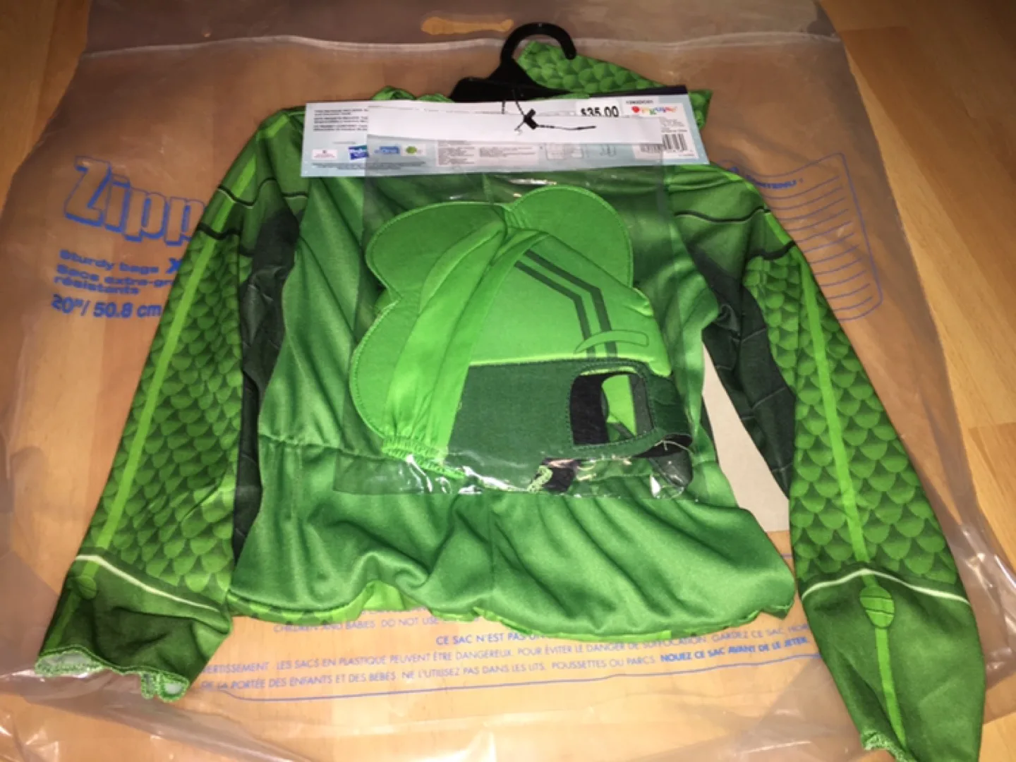 Brand New - Size L (4-6) PJ Masks Gekko Costume image indicator(3)