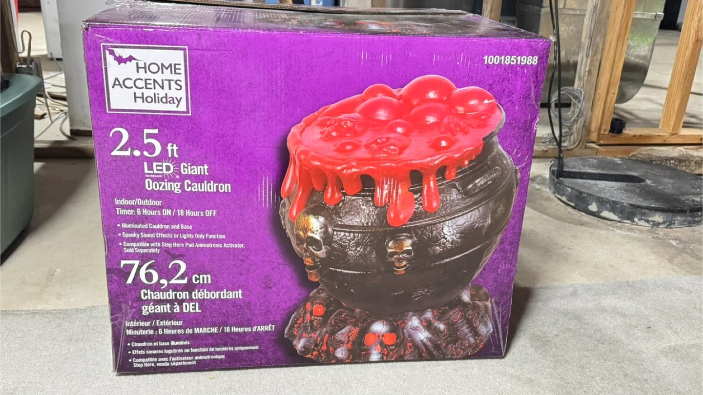 Home Accents Holiday Giant Oozing Cauldron - 2.5ft thumbnail