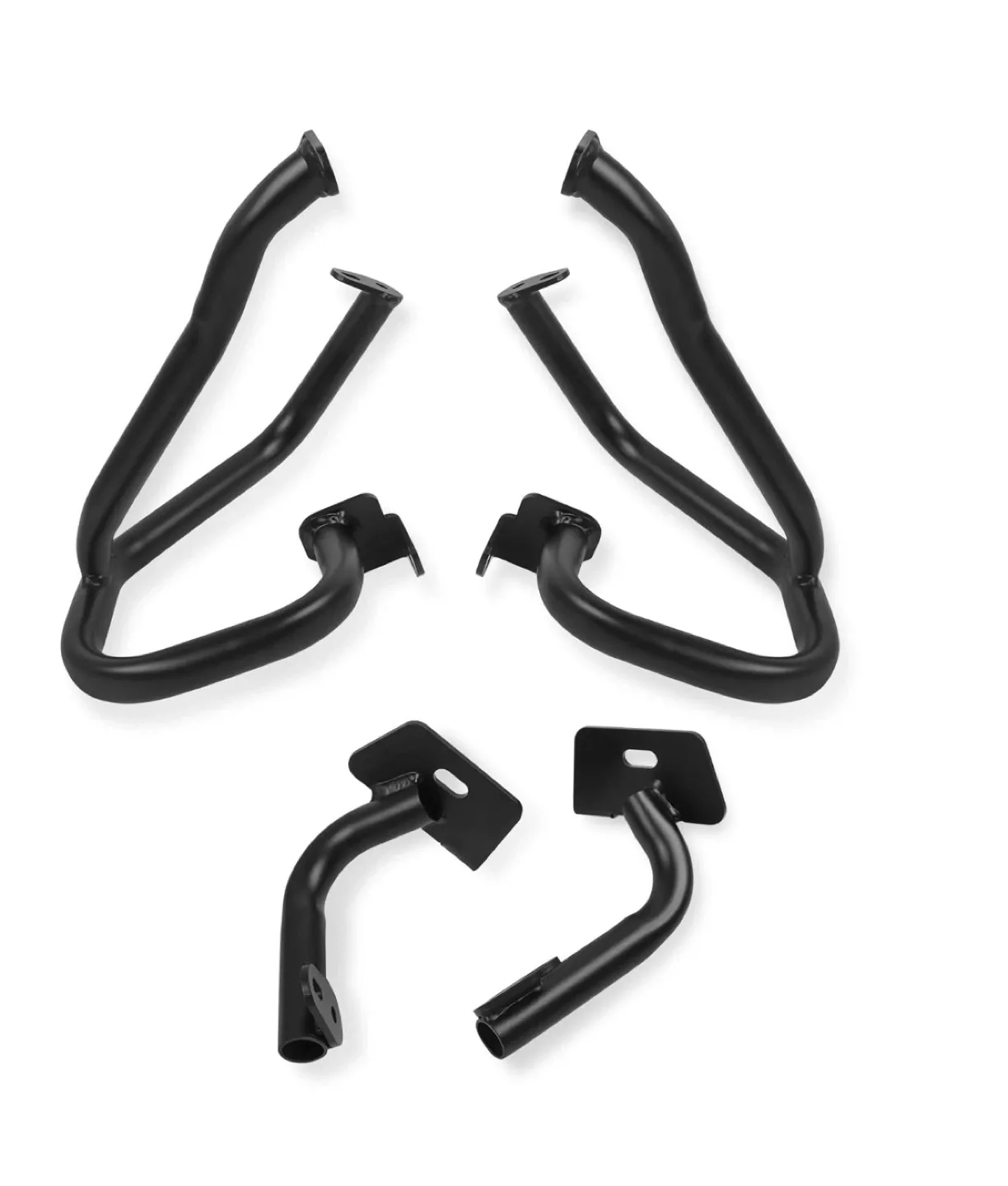 Motorcycle Engine Guard Crash Bars - Black thumbnail