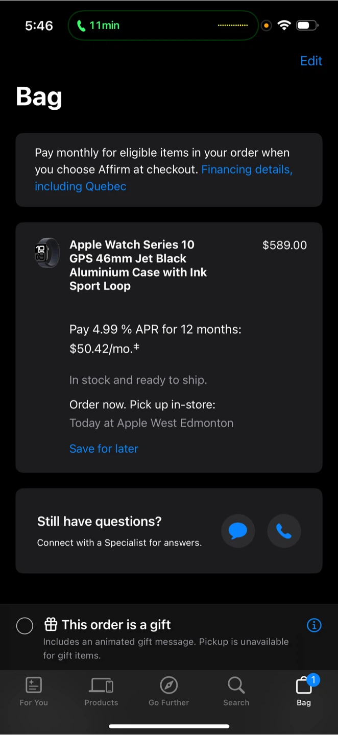 Apple Watch Series 10 46mm Jet Black Aluminium - photo 3