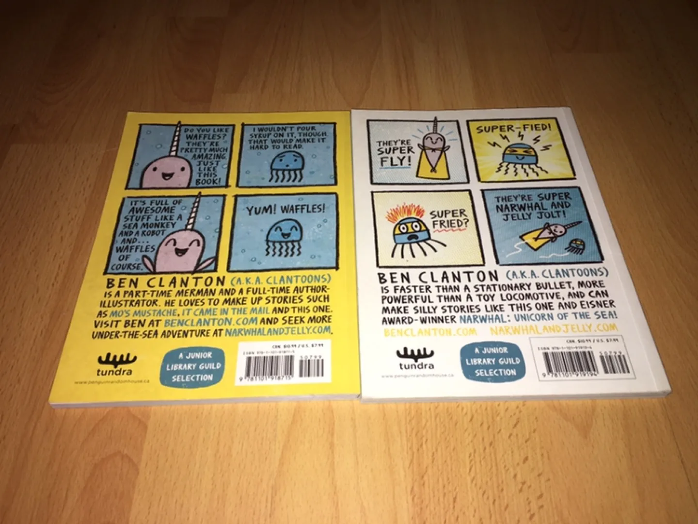 (Both books for $7) 2 Narwhal and Jelly books by Ben Clanton image indicator(4)