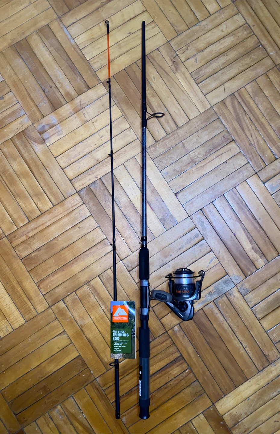 Ozark Trail Grit Stick Spinning Rod & Reel Combo 7ft