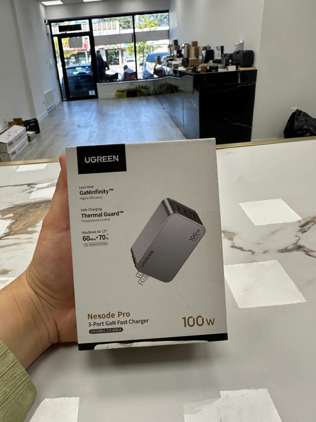 UGREEN Nexode Pro 100W 3-Port GaN Fast Charger - New in Box! thumbnail