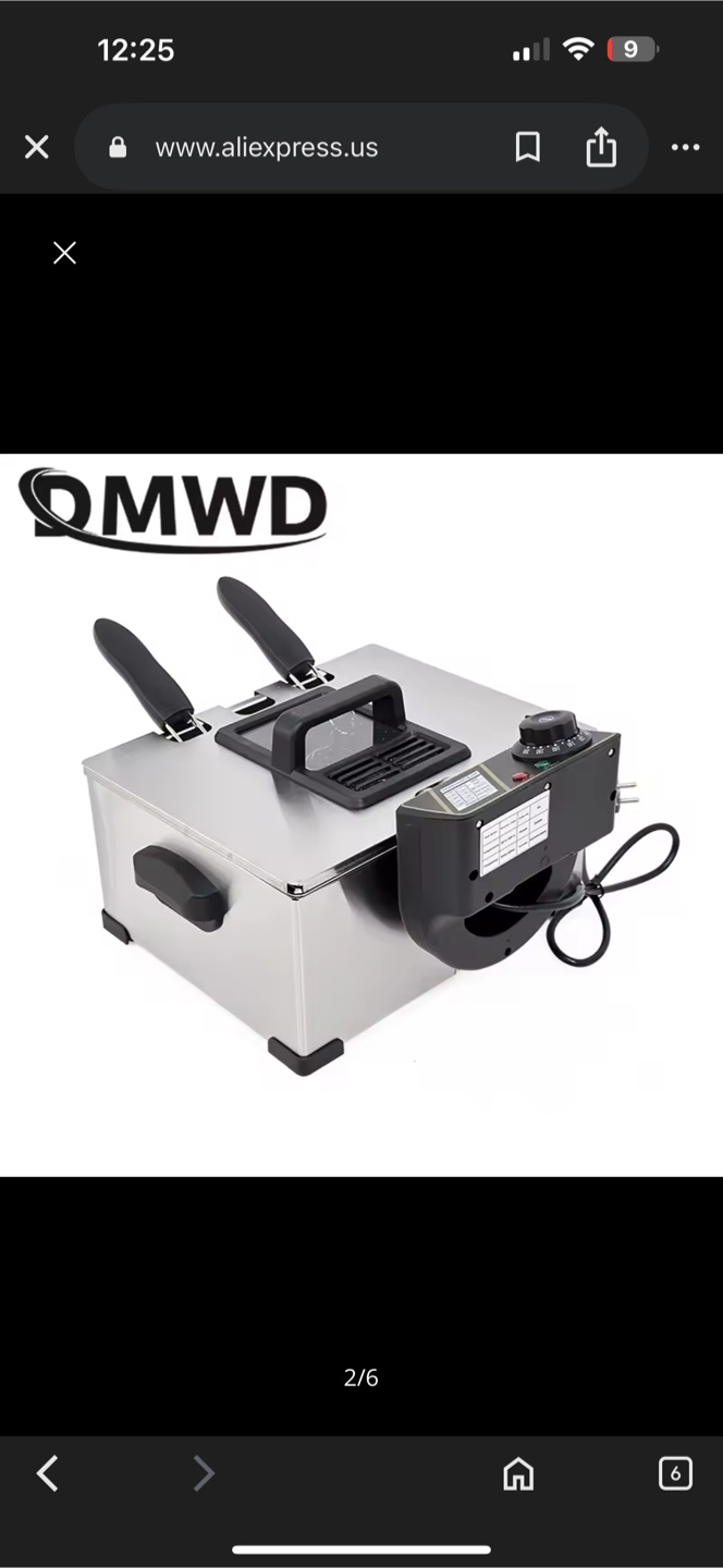 DMWD Stainless Steel Electric Deep Fryer - photo 4