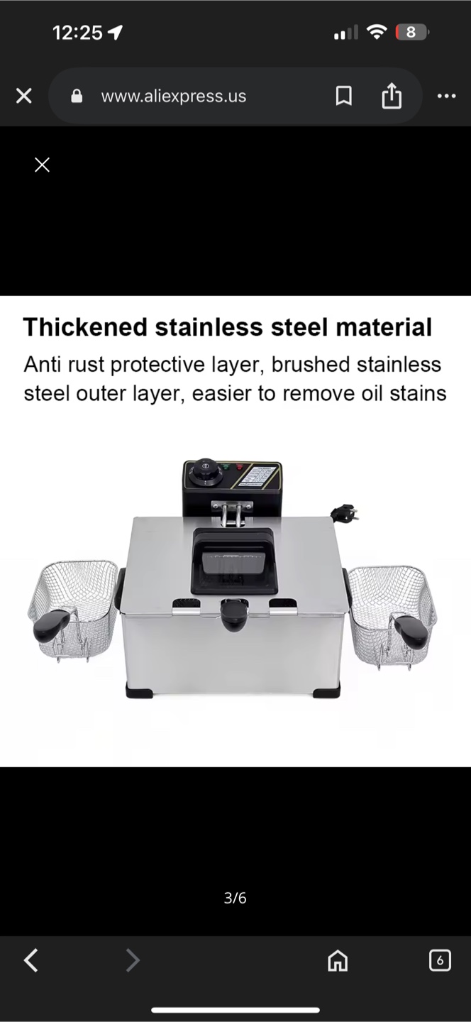 DMWD Stainless Steel Electric Deep Fryer - photo 5