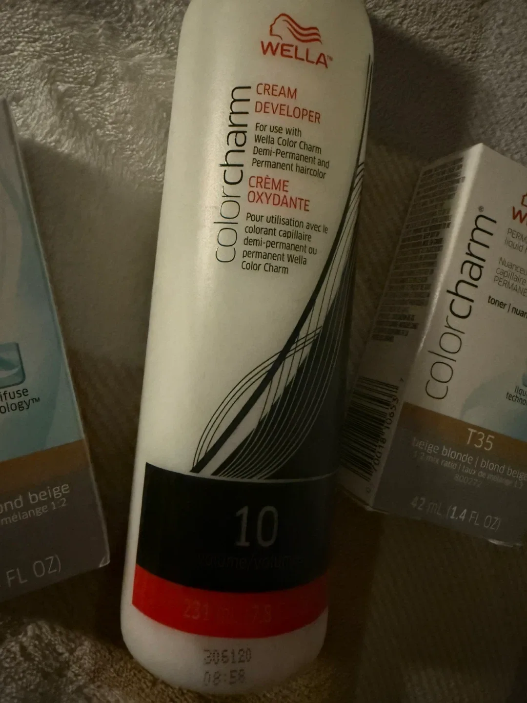 Bundle of Wella Color Charm T35 Beige Blonde Toner + Developer image indicator(3)