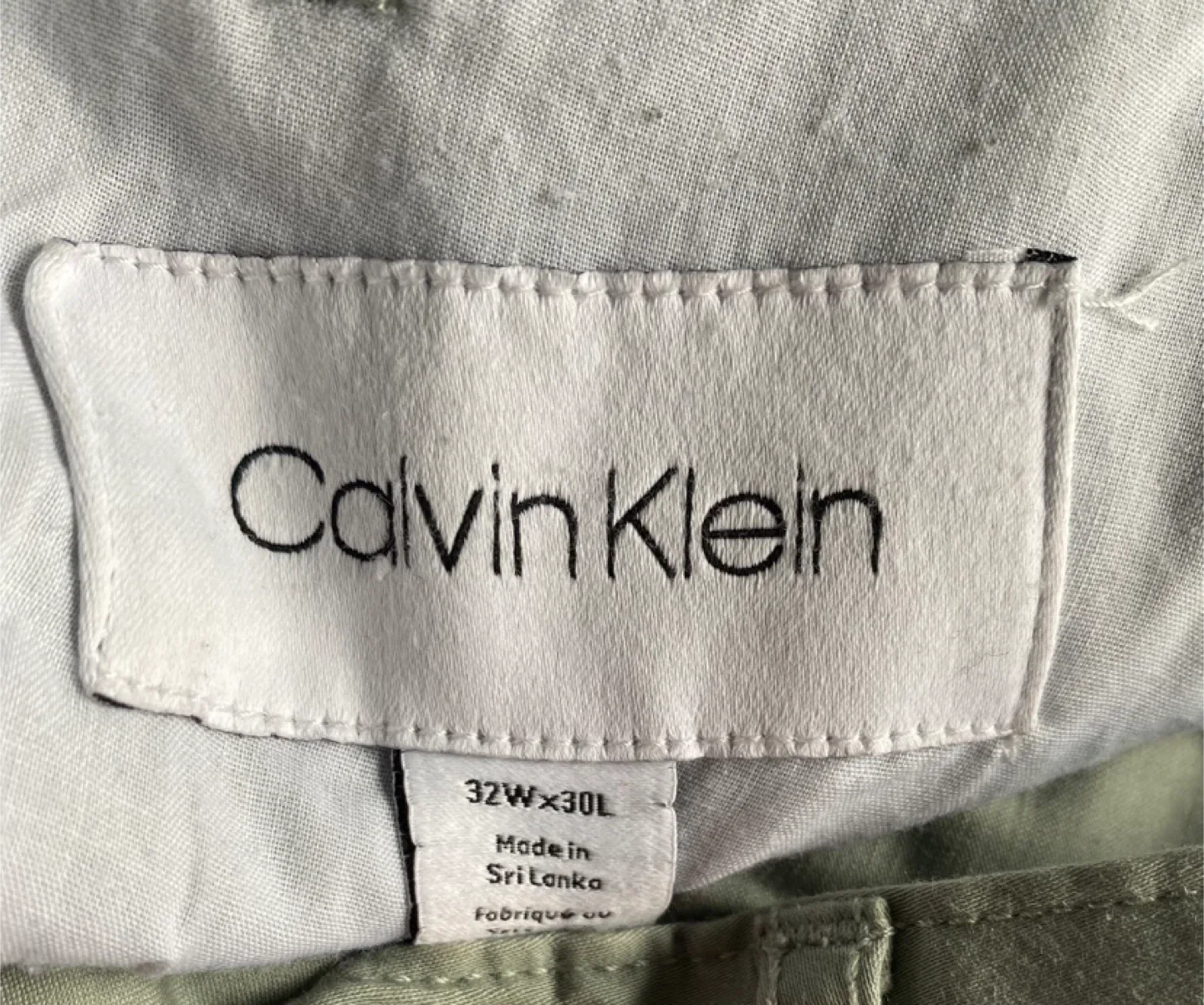 Calvin Klein Slim Fit Olive Pants - 32x30 image indicator(5)