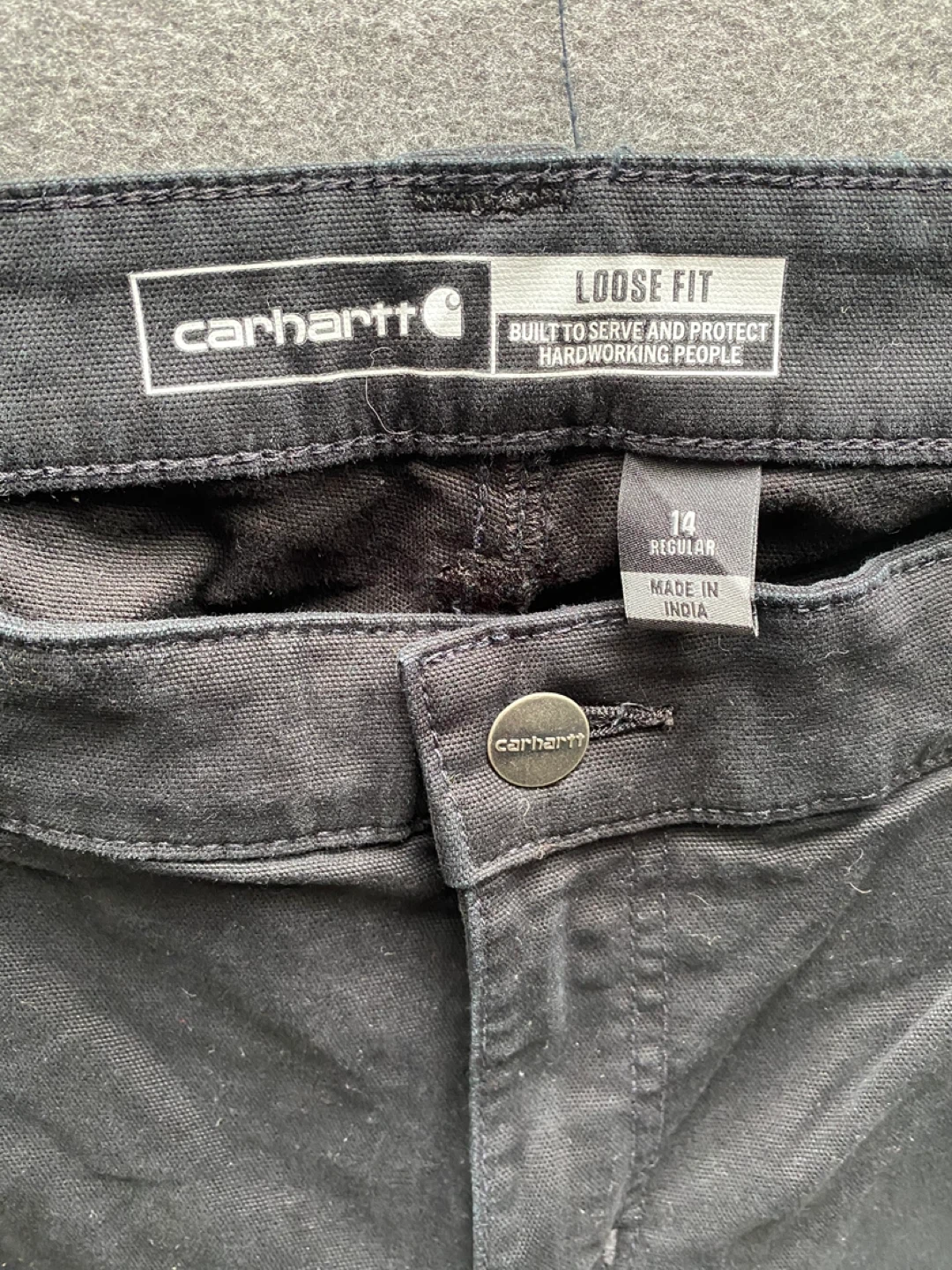 Carhartt Loose Fit Black Pants Women’s - Size 14 - photo 3