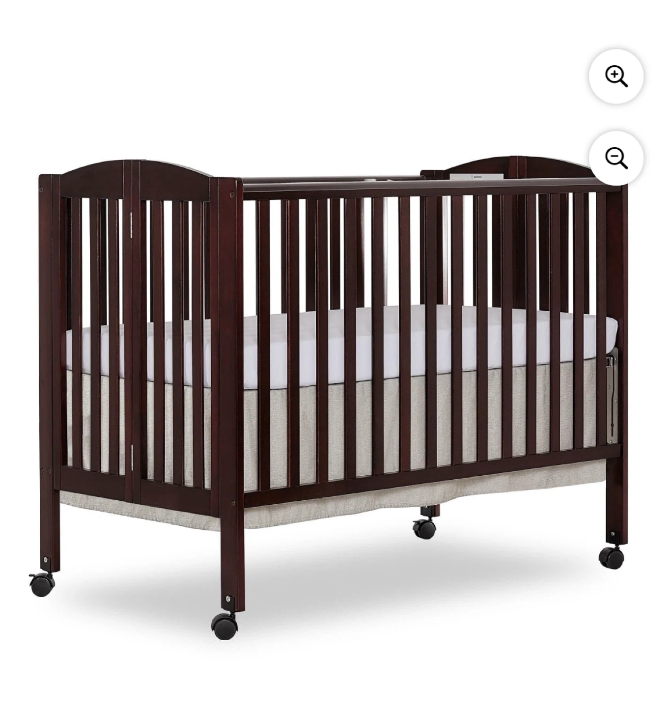 Dream On Me Folding Crib - Espresso - photo 3