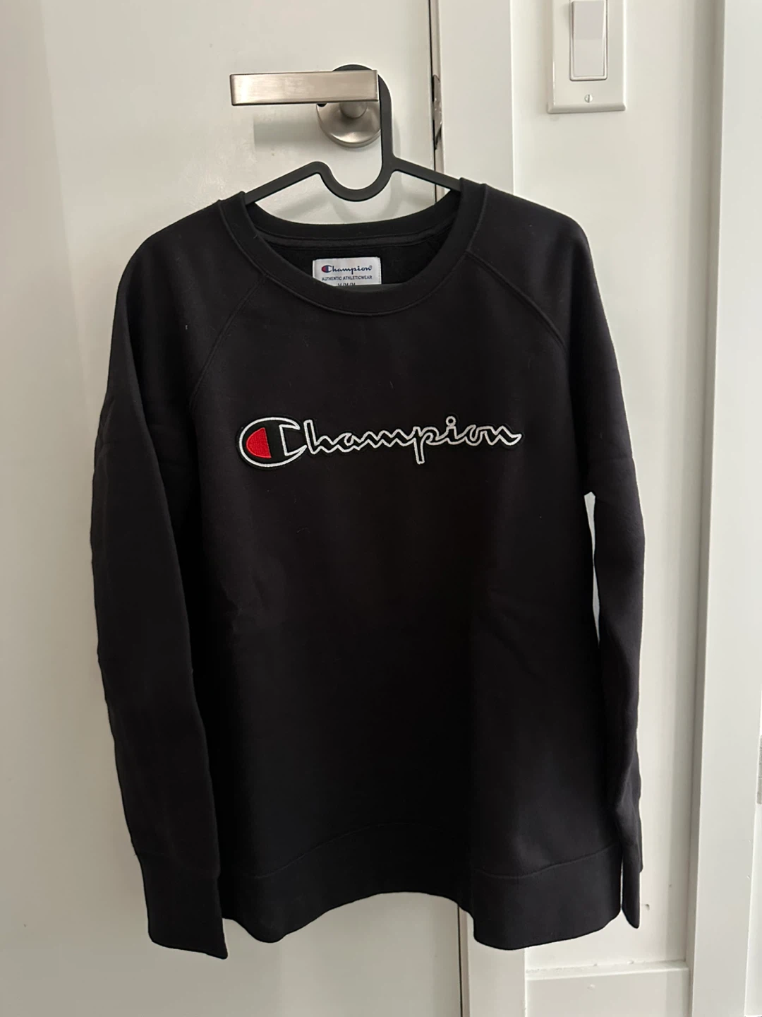 Champion Black Crewneck Sweatshirt