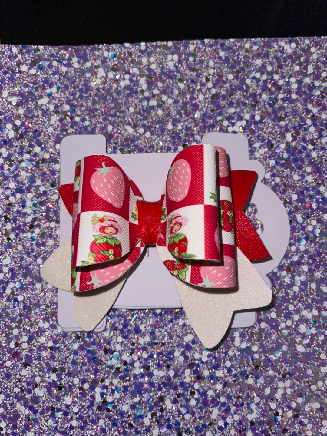 Strawberry Shortcake Hair Bows - Set of 2 - photo 4