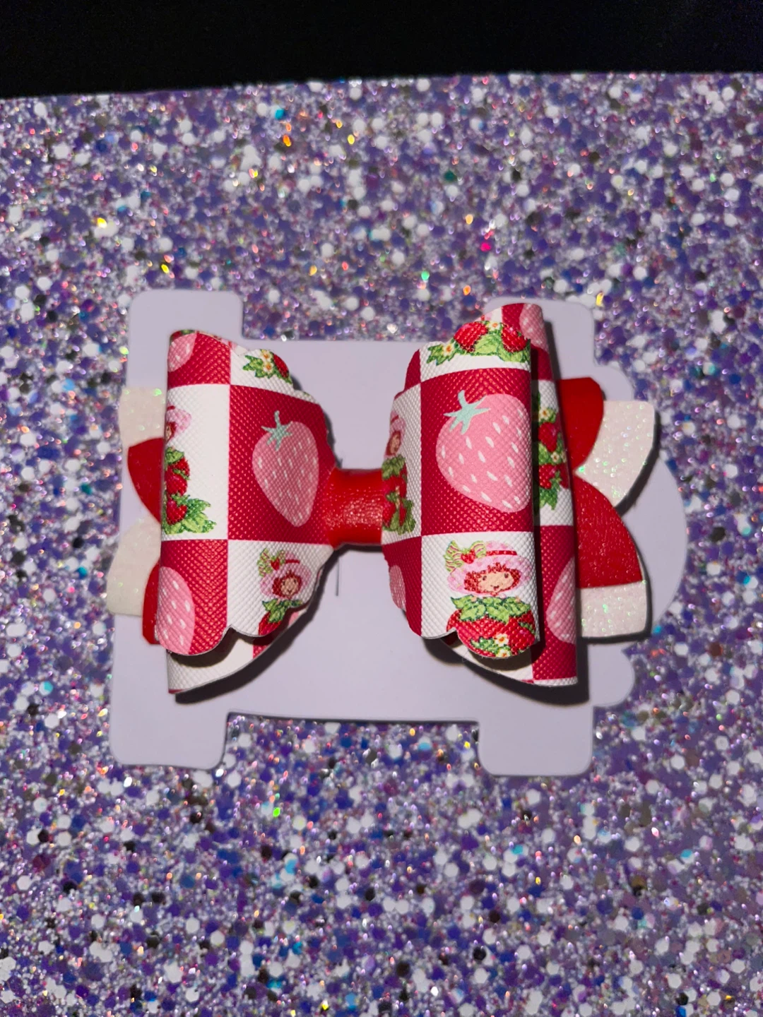 Strawberry Shortcake Hair Bows - Set of 2 - photo 3