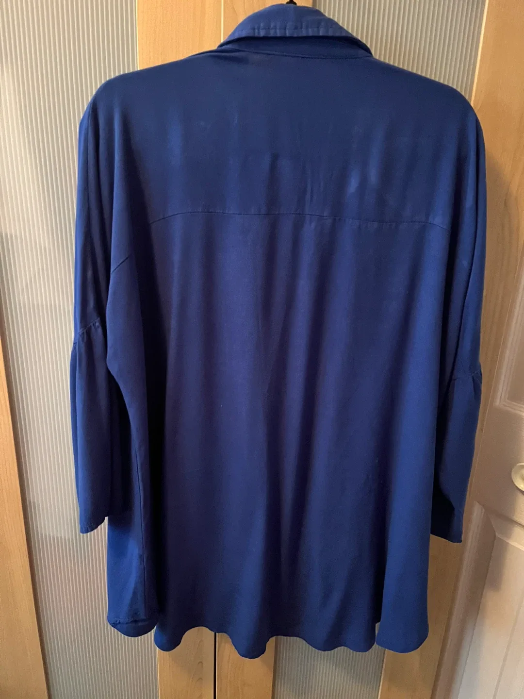 Indigo Blue Cotton Shirt - One Size image indicator(2)