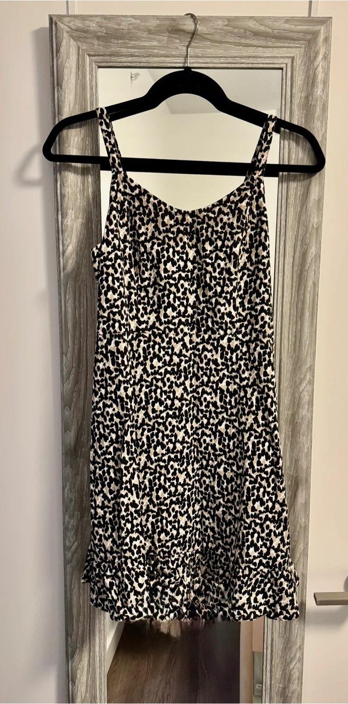 Old Navy Black & White Print Sundress