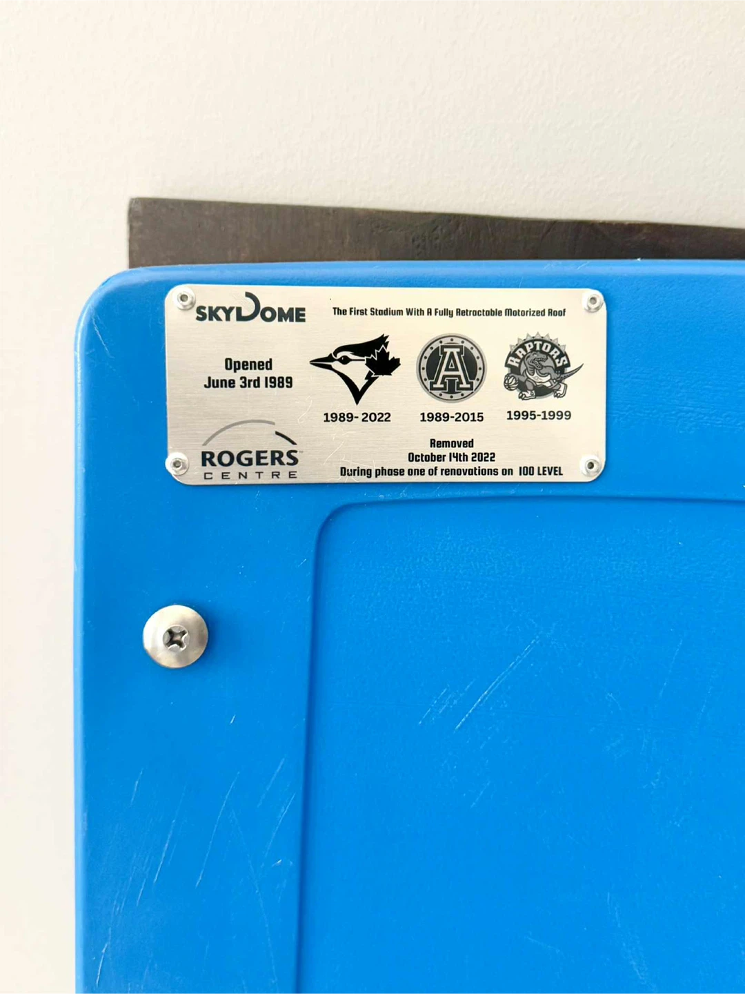 Skydome Rogers Centre Seat Backs - Toronto Blue Jays - photo 3