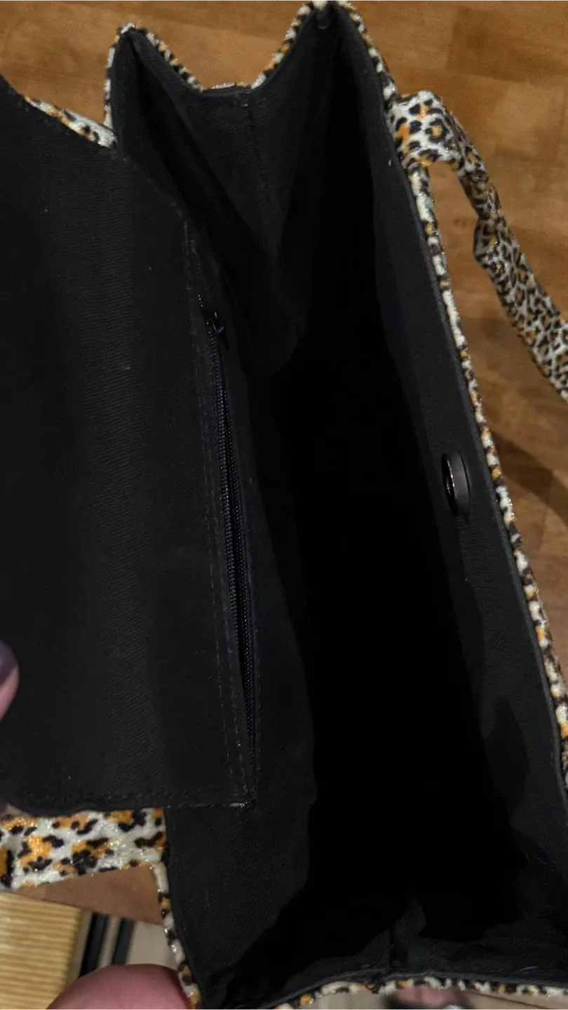 Kate Spade Leopard Print Tote Bag Vintage image indicator(4)