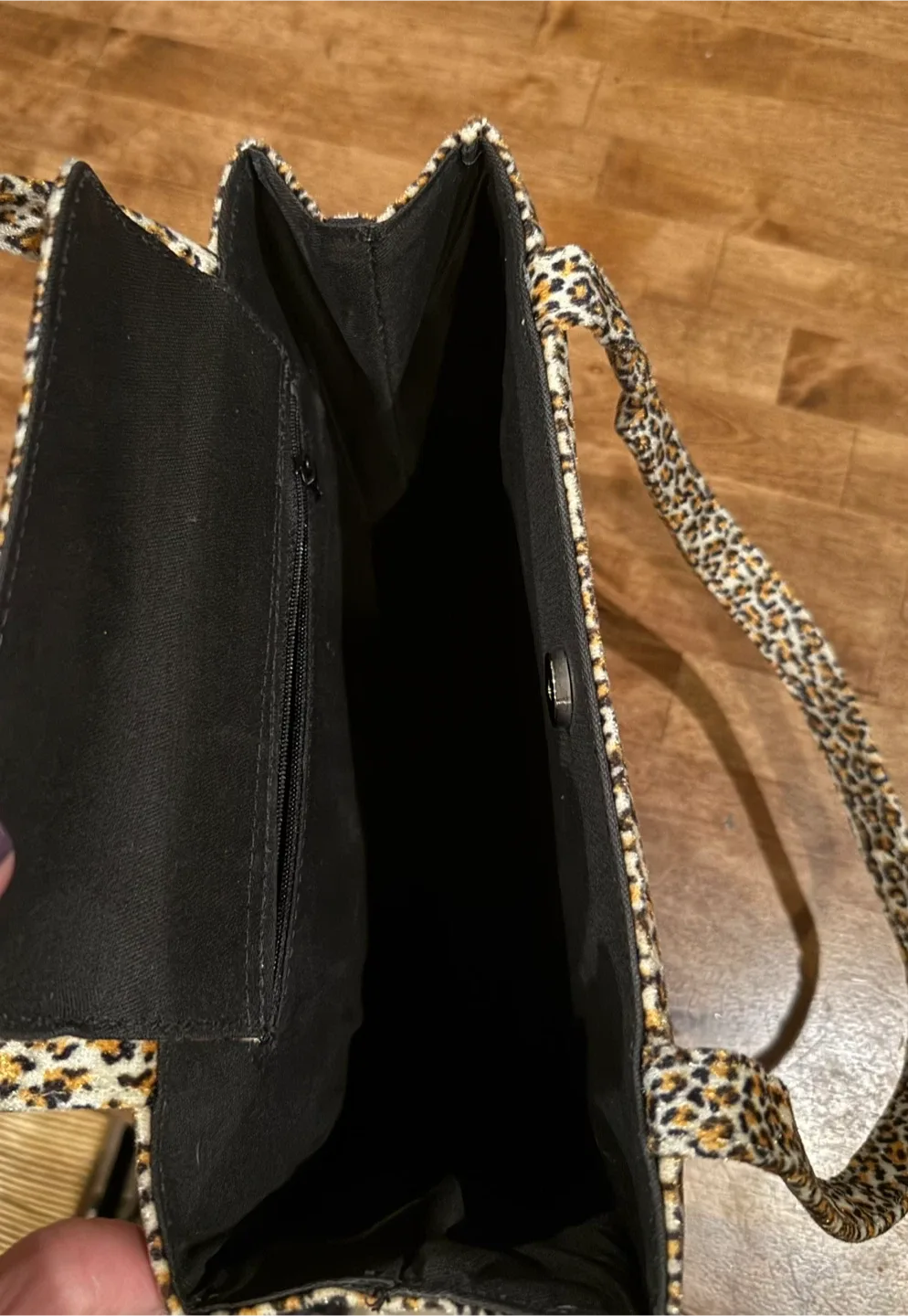 Kate Spade Leopard Print Tote Bag Vintage image indicator(3)