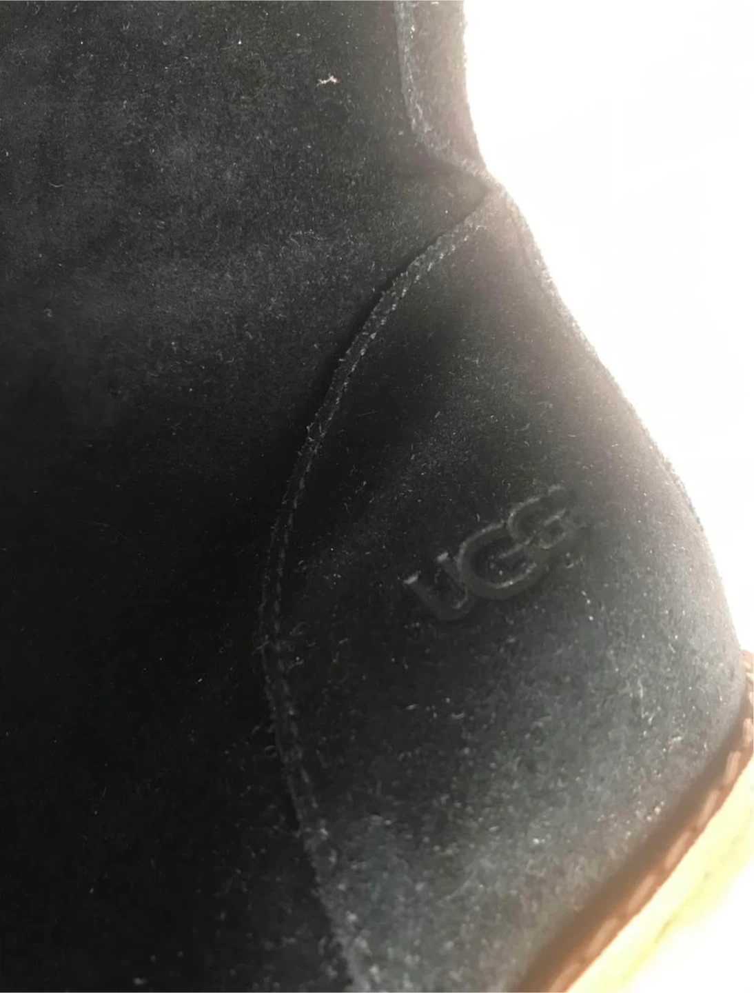 UGG Black Suede Lace-Up Heel Boots - photo 4