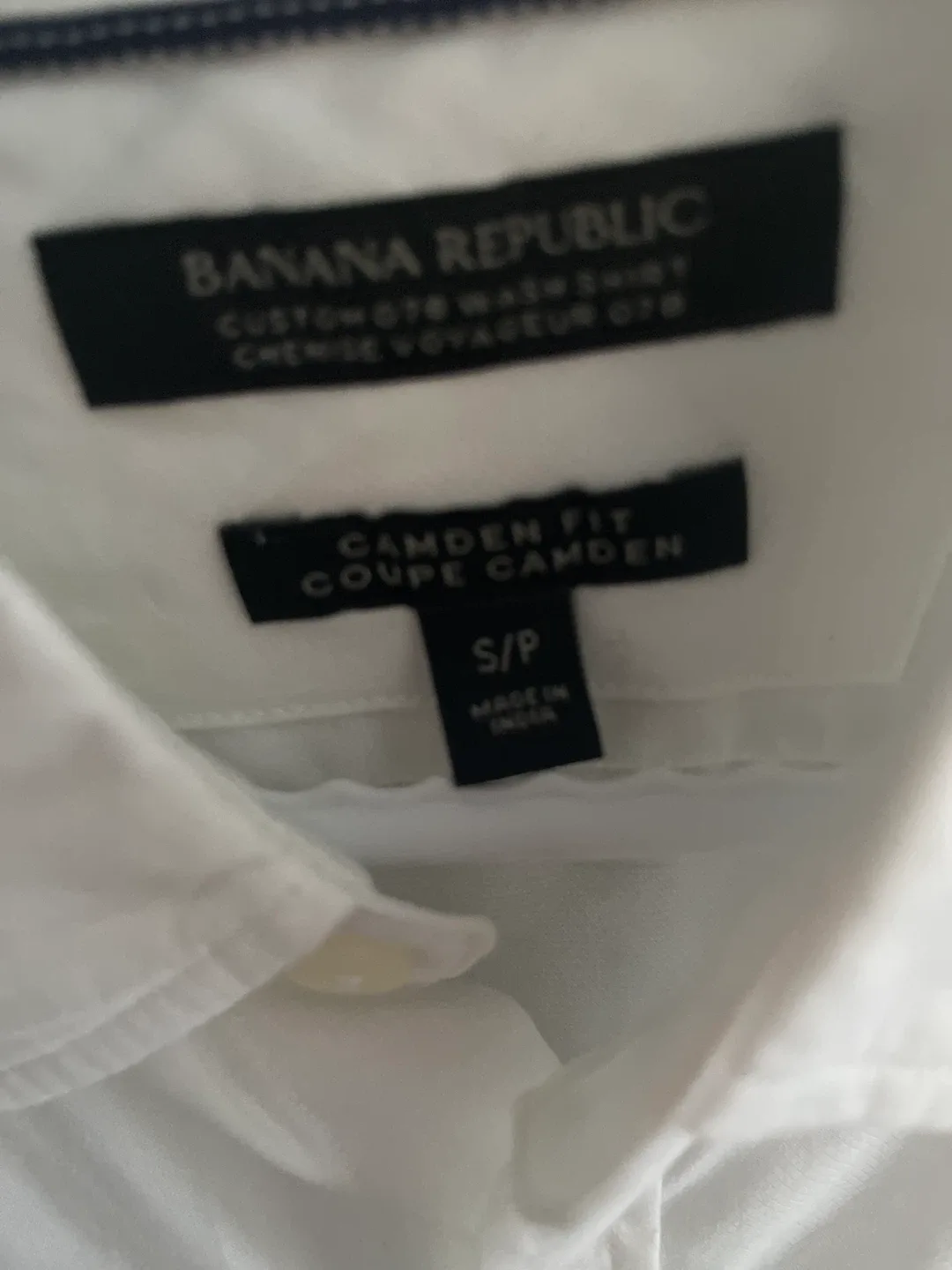Banana Republic Camden Fit White Shirt - S image indicator(2)