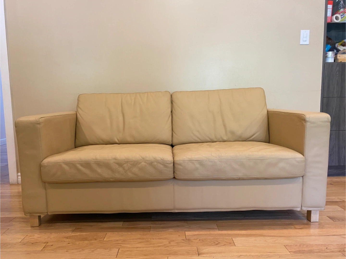 IKEA Karlanda Leather Sofa Bed (CAN DELIVER)