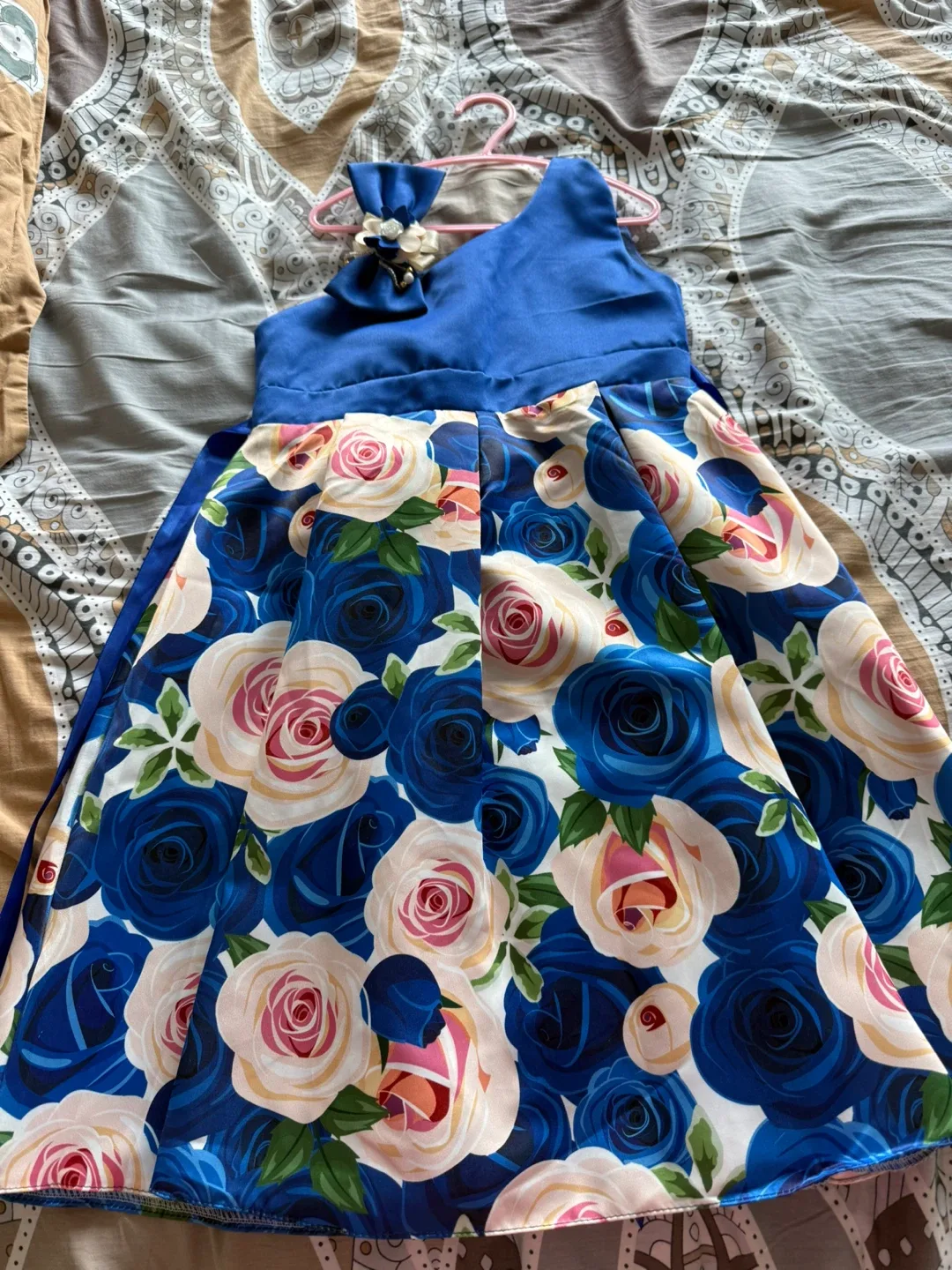 Blue Floral Dress