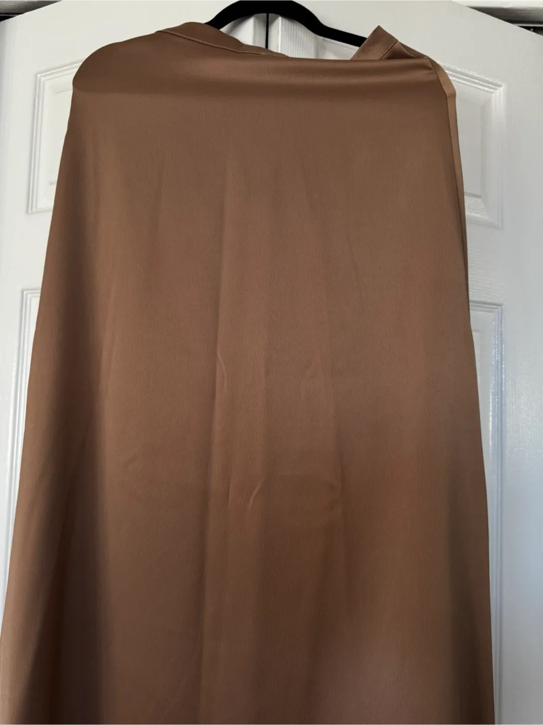 Satin maxi Brown Skirt thumbnail