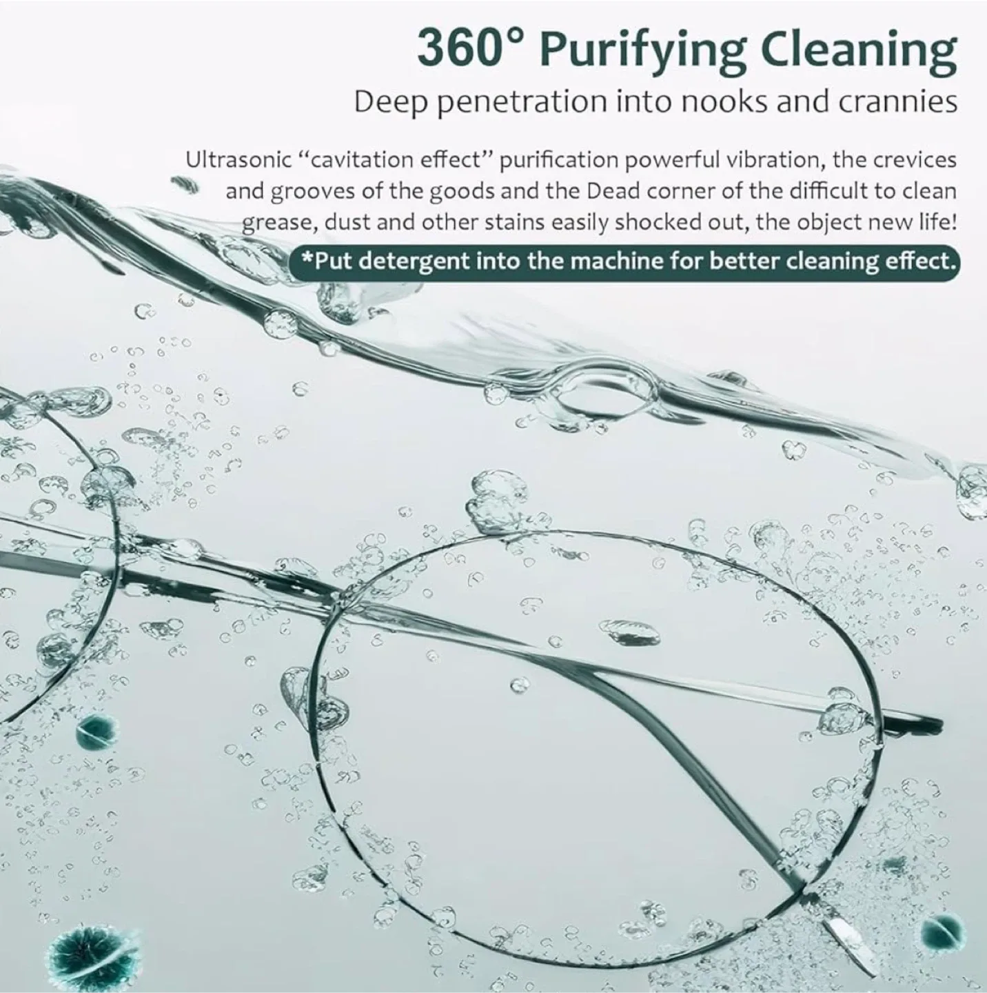 New RIGATE Ultrasonic Jewelry Cleaner 46KHz image indicator(4)