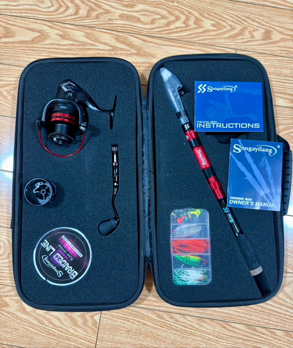 Sougayilang Fishing Rod and Reel Combo with Case - photo 2